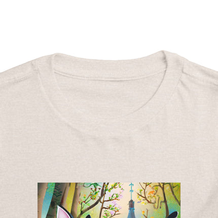 Fairy Animals Writing Wishes Toddler Short Sleeve Tee