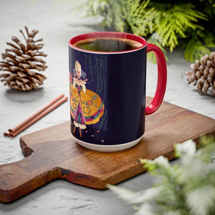 Moonlit Masquerade: The Fairy Queen's Ball Colorful Mug (11oz, 15oz) – Fairy Tale Elegance, Fantasy Charm & Enchanted Style