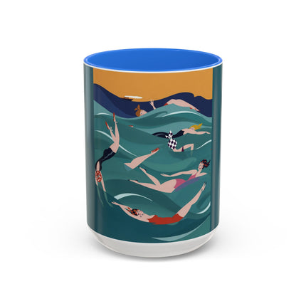 Summer Splash Colorful Mugs – Retro Beach Joy & Carefree Summer Vibes