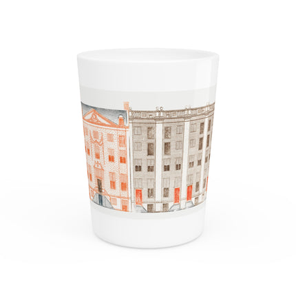 Amsterdam Canal Houses by Johan Teyler Ceramic Shot Glass