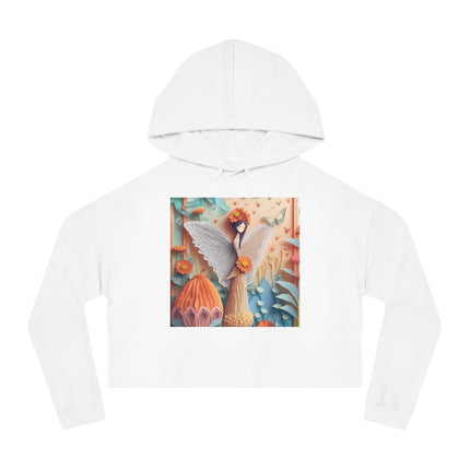 Zinnia Fairy Cropped Hooded Sweatshirt