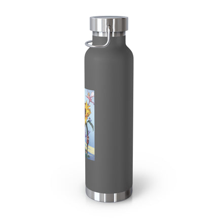 Sunflower Fairies by Margaret Tarrant Copper Vacuum Insulated Bottle, 22 oz