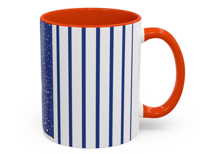 Snowman in Falling Snow Colorful Mugs (11oz, 15oz)