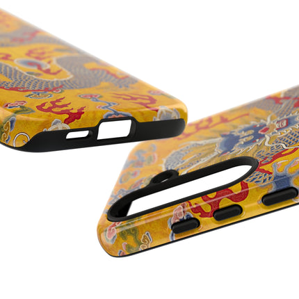 Majestic Dragon Regalia – Imperial 12-Symbol Robe Phone Cases