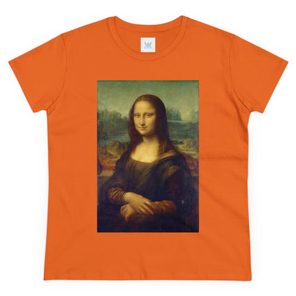 Mona Lisa by Leonardo da Vinci Women's Midweight Cotton Tee