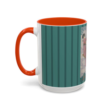 La balançoire by Georges Lepape Colorful Mugs (11oz, 15oz)