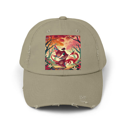 The Dragon Fairy’s Dance Unisex Distressed Cap