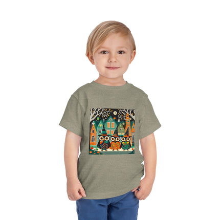 Night of the Trick-or-Treating Owlets Toddler Short Sleeve Tee