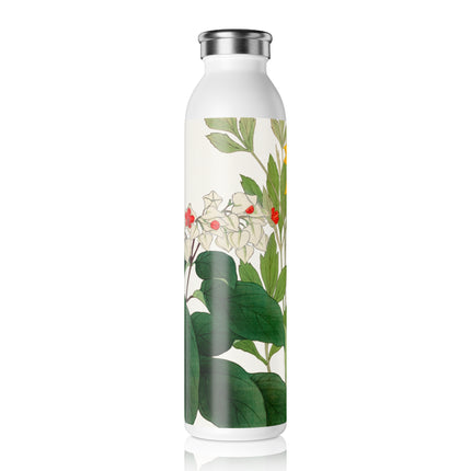 Clerodendrum & Rudbeckia Flower by Tanigami Kônan Slim Water Bottle