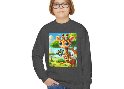 Giraffe Lookout Youth Crewneck Sweatshirt