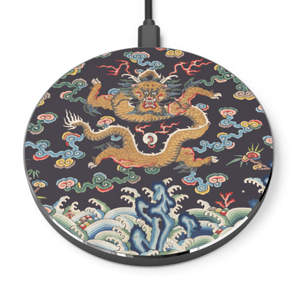 Rank Badge with Dragon with Deer Hooves Wireless Charger