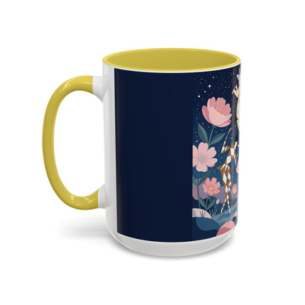 🕛🌸 Midnight Waltz Before Christmas Colorful Mug – Art Deco Holiday Fantasy