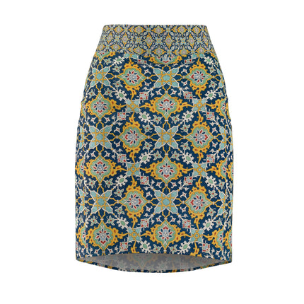 Arabesques by Émile Prisse d'Avennes Women's Pencil Skirt (AOP)