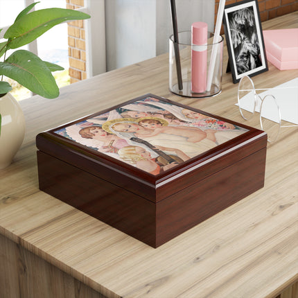 Madonna with Child Surrounded by Musical Angels by Gerda Wegener Jewelry Box
