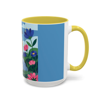 Garden Of New Beginnings Colorful Mugs – Art Deco Floral Elegance