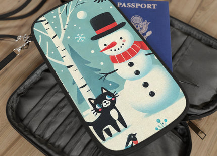 Frosty Forest Friends Passport Wallet