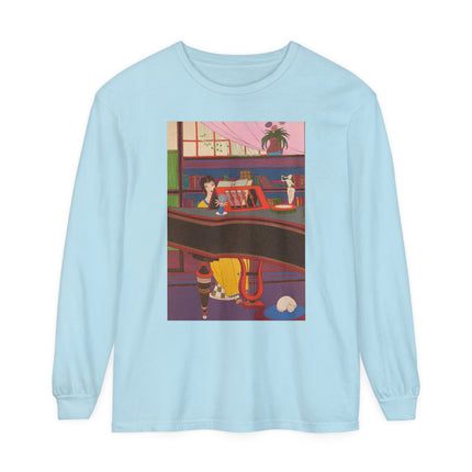 La Musique by Charles Martin Garment-dyed Long Sleeve T-Shirt