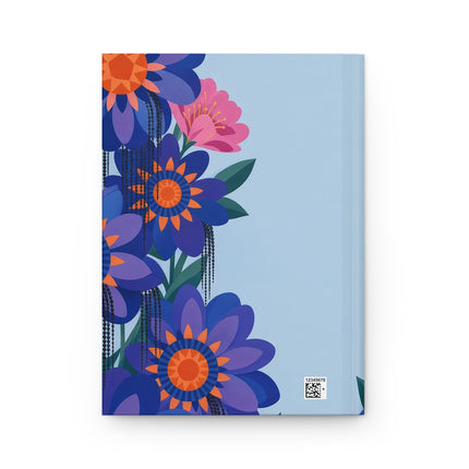 🌸🎭 The Lady Of The Carnival Blossom Garden Hardcover Journal – Art Deco Floral Extravagance