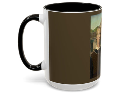 American Gothic by Grant Wood Colorful Mugs (11oz, 15oz)