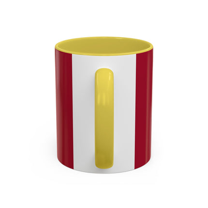 Butterfly Empress of the Crimson Pavilion Colorful Mug (11oz, 15oz) – Art Deco Beauty, Butterfly Elegance & Ornamental Style
