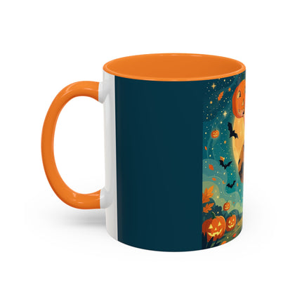 🦇🎃 The Witch Of Batwing Pumpkin Hollow Colorful Mug – Moonlit Halloween Charm