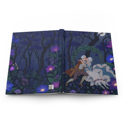 🌙💜 The Midnight Garden Lovers Hardcover Journal – Art Deco Romance
