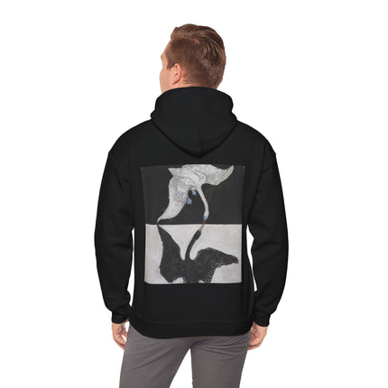The Swan by Hilma af Klint Heavy Blend™ Hooded Sweatshirt