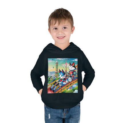 Kitsune Carnival Toddler Pullover Fleece Hoodie