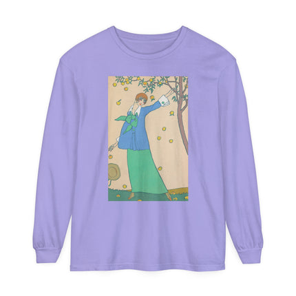 Le Verger by Georges Lepape Garment-dyed Long Sleeve T-Shirt
