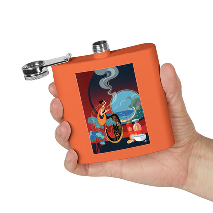 Golden Day Serenade Stainless Steel Flask – Elegant Harmony & Sunlit Grace