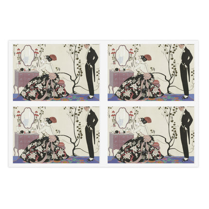 Le Grand Décolletage by George Barbier Sticker Sheets