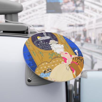 Rococo Nocturne Luggage Tag – Opulent Elegance & Midnight Grace