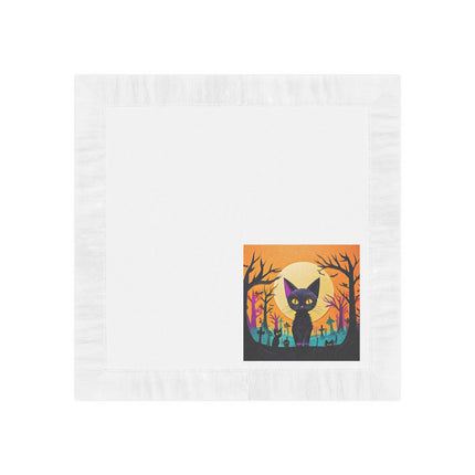 Phantom Parade White Coined Napkins