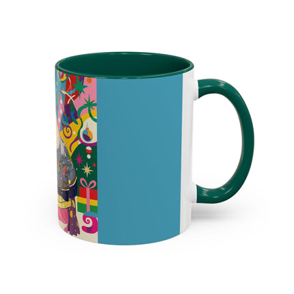 🎀✨ The Christmas Court Of Joy Colorful Mug – Art Deco Holiday Fantasy