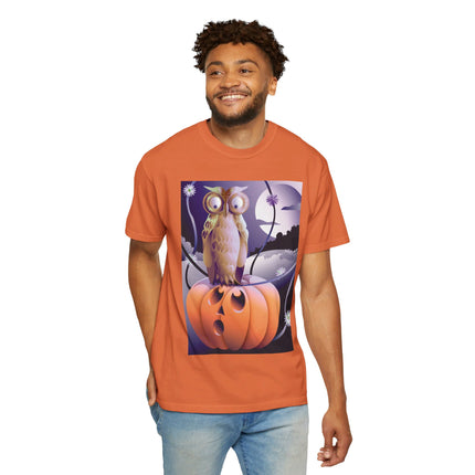 The Startled Pumpkin Unisex Garment-Dyed T-shirt