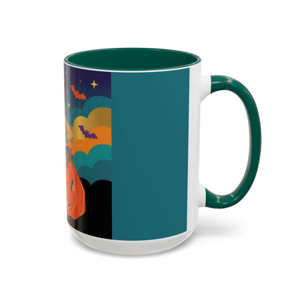 🌙🎃 The Witch Of Crescent Moon Pumpkin Colorful Mug – Colorful Halloween Charm