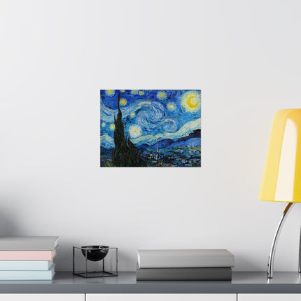 The Starry Night by Vincent Van Gogh Matte Horizontal Posters