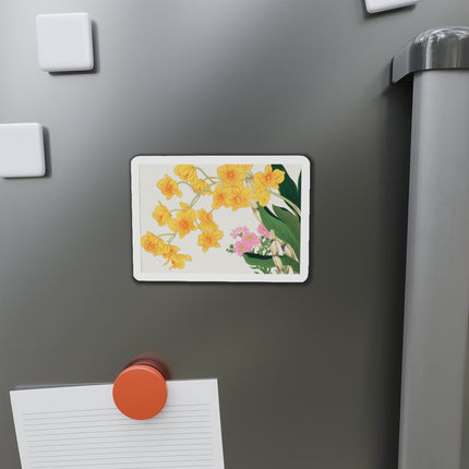 Golden Bow Orchid by Tanigami Kônan Die-Cut Magnets (5 Sizes)