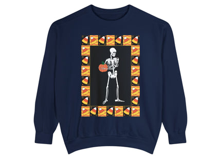 Candy Corn Skeleton Unisex Garment-Dyed Sweatshirt