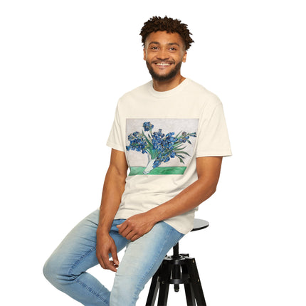 Irises by Vincent Van Gogh Unisex Garment-Dyed T-shirt