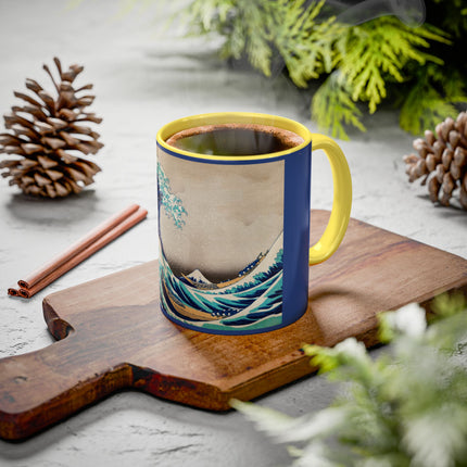 The Great Wave off Kanagawa by Katsushika Hokusai Colorful Mugs (11oz, 15oz)