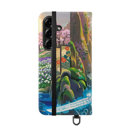 🐆⚔️ Circuit Samurai Jaguar Flip Case – Neon Power & Electric Honor