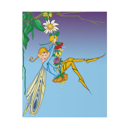 Whimsical Fairy Swing – Lydia Hine’s Enchanted Art Deco Illustration