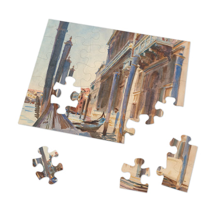 Gondola Moorings on the Grand Canal by John Singer Sargent Puzzle (30, 110, 252, 500-Piece)