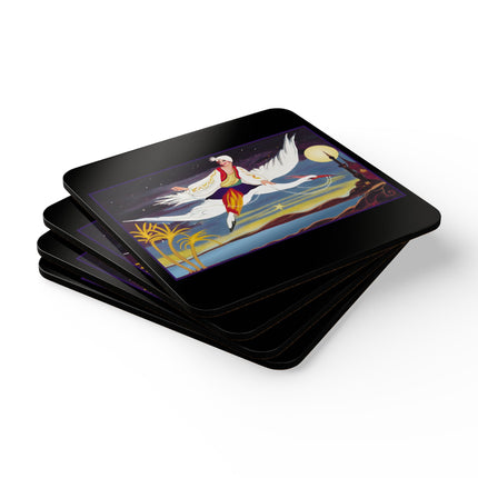Flight of the Enchantress Corkwood Coaster Set