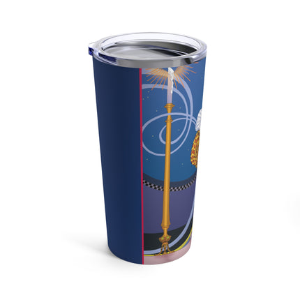 Smoke and Secrets: A Glamorous Encounter in Prohibition Era Tumbler 20oz