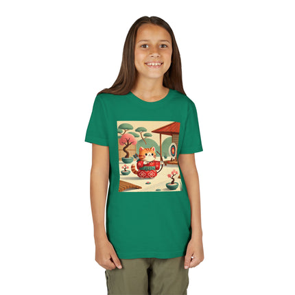 Archer Kitten in the Zen Garden Youth Short Sleeve Tee