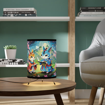 Fairy Animals Writing Wishes Tripod Lamp
