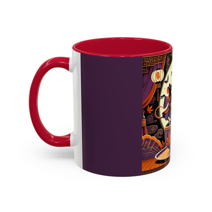Theatrical Halloween Mice on Teacup Colorful Mugs (11oz, 15oz)