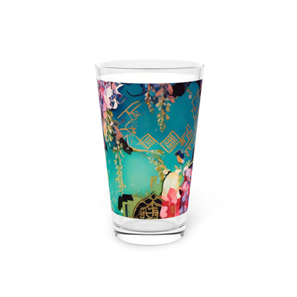 Golden Wisteria Symphony Glass, 16oz